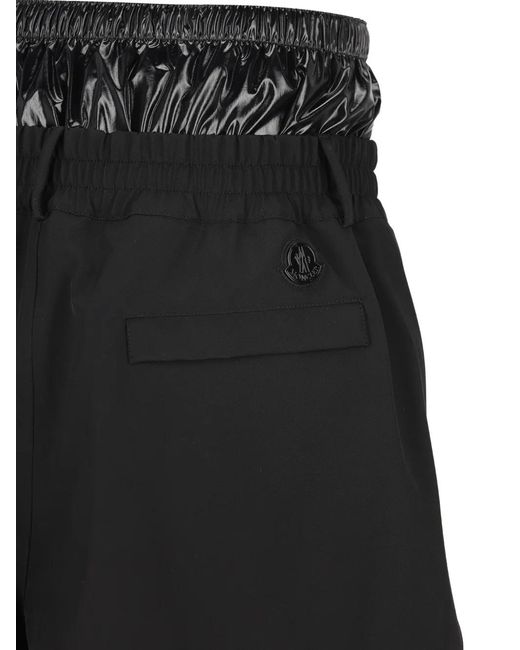 Moncler Black X A$Ap Rocky Elasticated-Waist Shorts for men