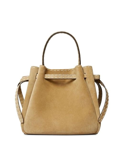 Borsa A Secchiello di Tory Burch in Natural