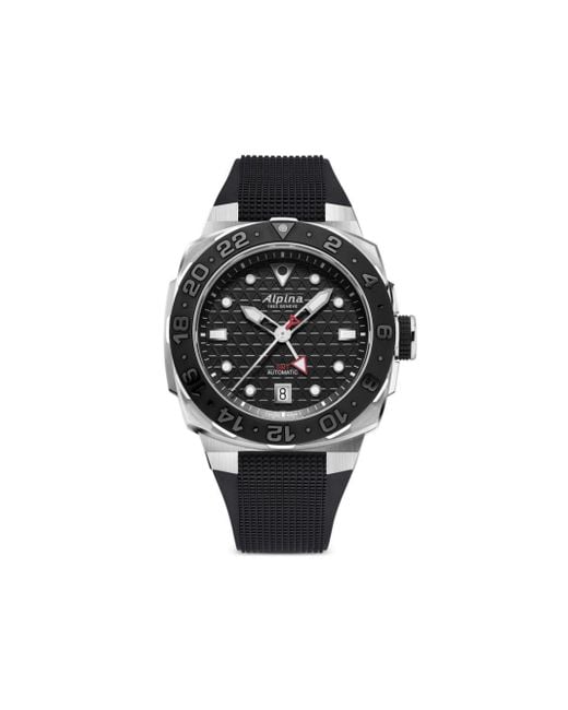 Alpina Seastrong Diver Extreme Automatische Gmt Horloge in het Black voor heren