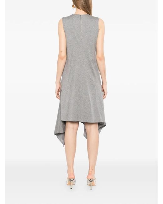 JNBY Gray Asymmetric Sleeveless Dress