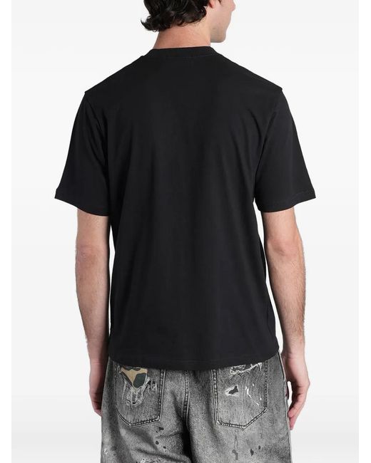 A Bathing Ape Black Logo-Print T-Shirt for men