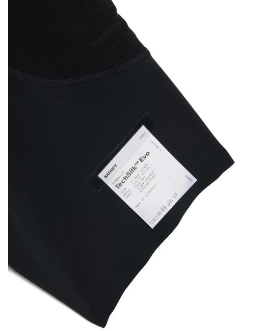 Satisfy Black Techsilk Evo Performance Shorts for men