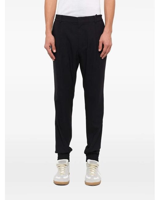 Juun.J Blue Elasticated-Cuff Trousers for men