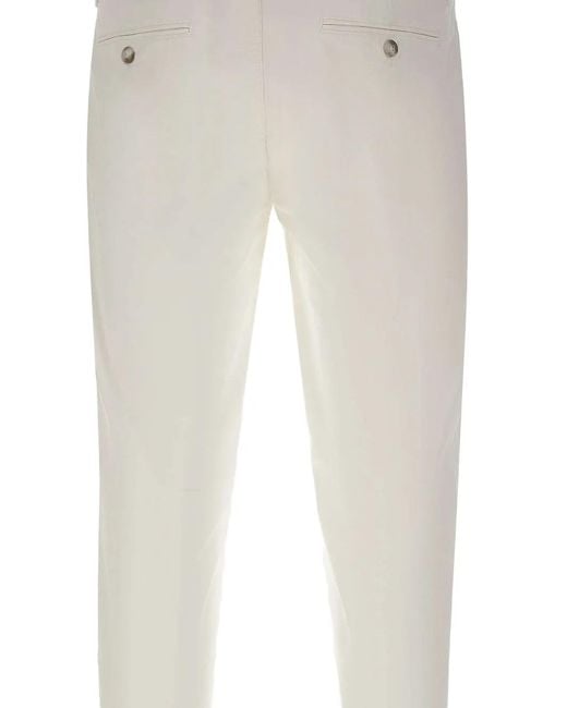 Re-hash White Mucha Chinos Trousers for men