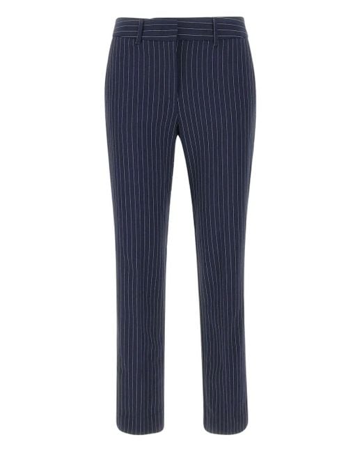 Pantalon À Fines Rayures Marella en coloris Blue