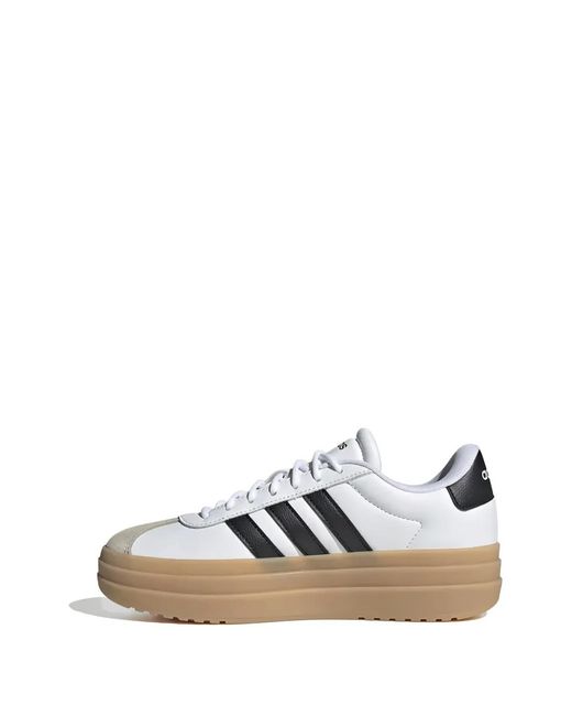 Adidas White Vl Court Bold Platform Sneakers