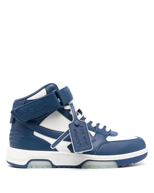 Off-White c/o Virgil Abloh Blue Out Of Office Mid-Top Sneakers for men