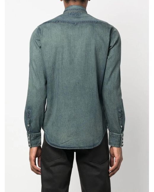 RRL Denim Overhemd in het Green voor heren