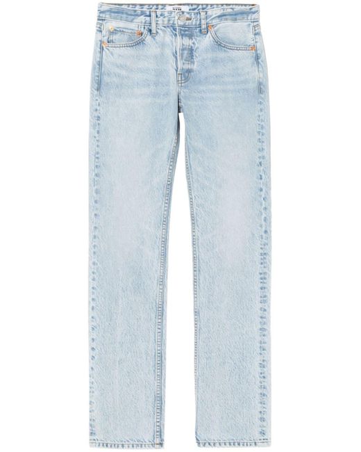 Re/done Straight Jeans in het Blue