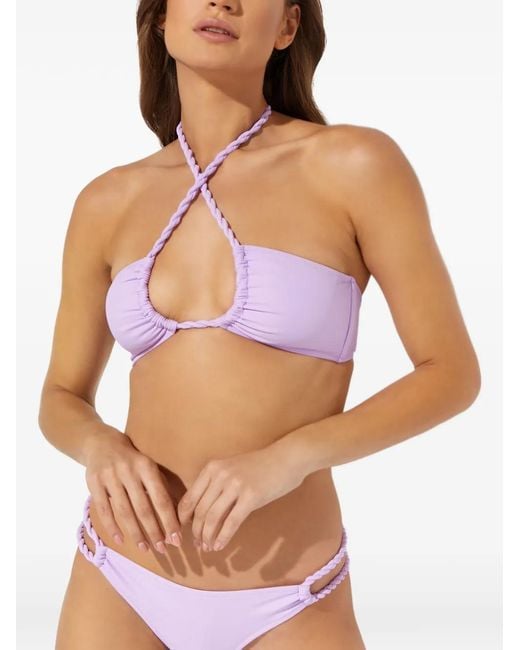Shani Shemer Purple Isabelle Bikini Top