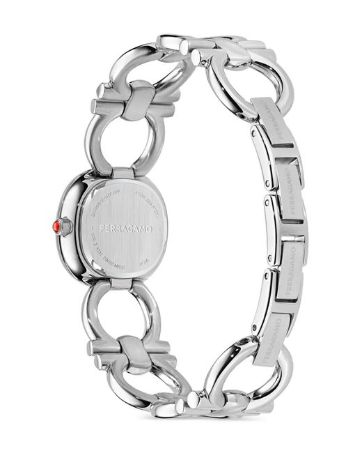 Ferragamo Blue Double Gancini 25Mm Watch