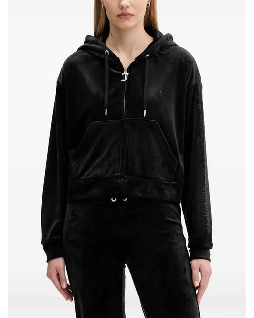 Juicy Couture Black Pocket Zip-Fastening Hoodie