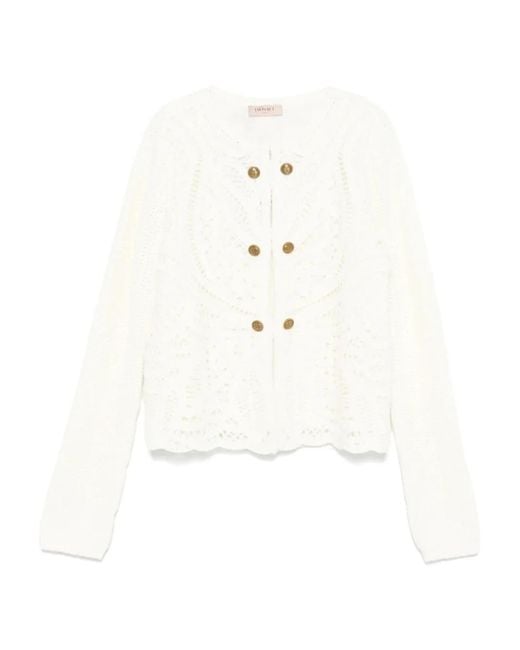 Twinset オープンニット カーディガン White