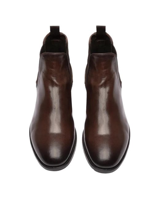 Officine Creative Brown Vanderbilt Caou 012 Leather Chelsea Boots for men