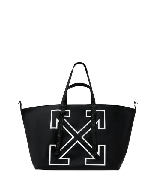Off-White c/o Virgil Abloh Black Grand Sac Porté Épaule Heritage Day Off