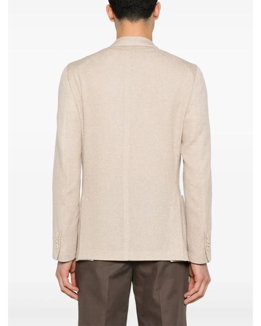 Lardini Natural Brooch-Detail Blazer for men