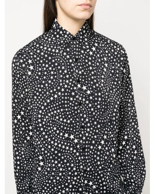 Stella McCartney Black Hemd Mit Sterne-Print