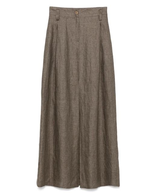 Barba Napoli Brown Kenya Maxi Skirt