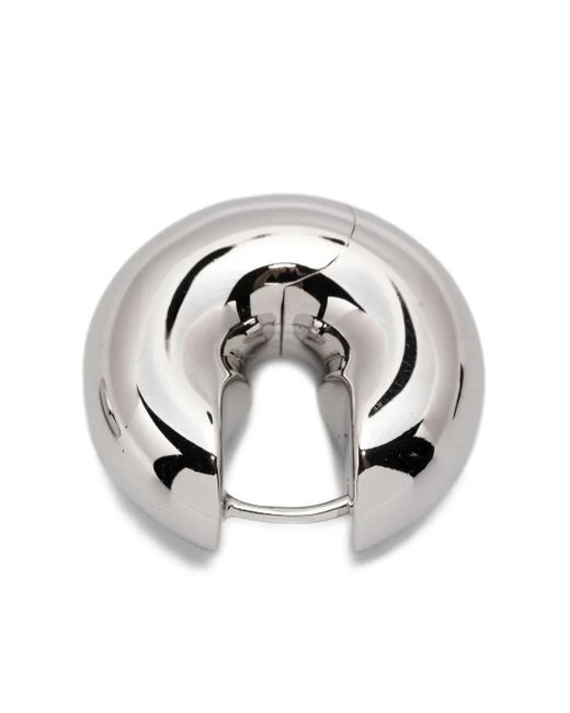 Tom Wood White Sphere Hoops Earrings