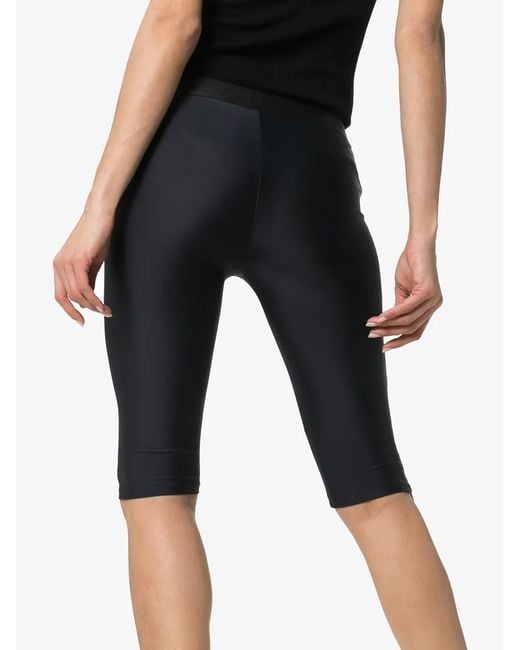 Heron Preston Black Spandex Logo Patch Bike Shorts