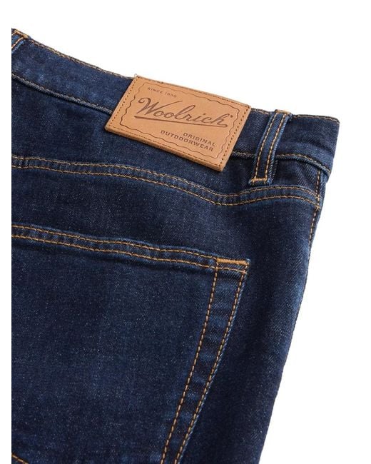 Woolrich Blue Five-Pocket Jeans for men