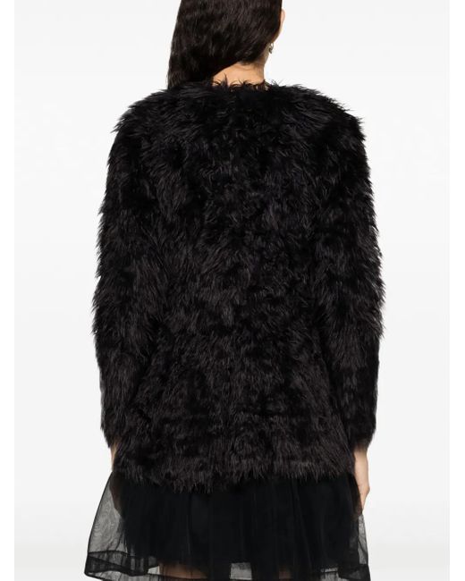 Comme des Garçons Black Faux-Fur T-Shirt