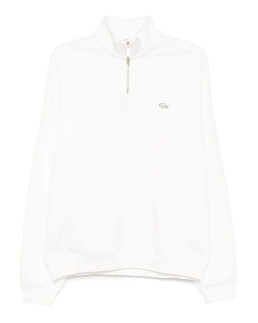 メンズ Lacoste ロゴ スウェットシャツ White