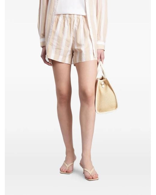 Mc2 Saint Barth Natural Meave Mini Shorts