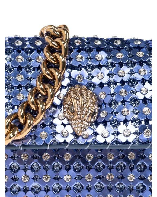 Borsa A Tracolla Party Flower Mini di Kurt Geiger in Blue