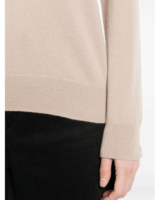 N.Peal Cashmere Natural Evie Round-Neck Top