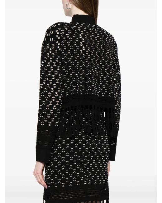 Jonathan Simkhai Black Roman Fringed Jumper