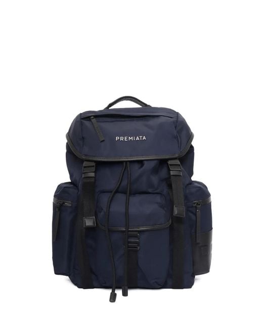 Premiata Blue Booker Drawstring Backpack for men