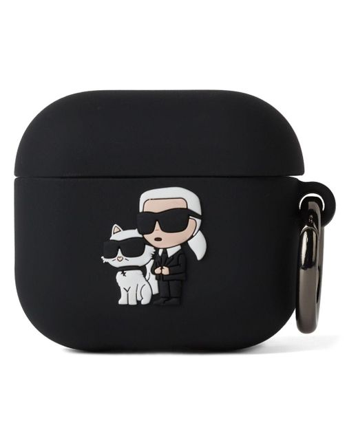 Karl Lagerfeld Black Karl&choupette Airpods 3 Case