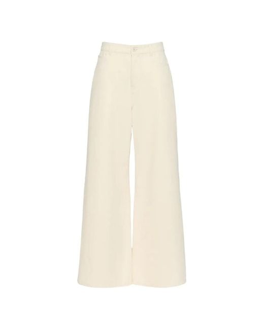 Weekend by Maxmara White Jean À Coupe Ample