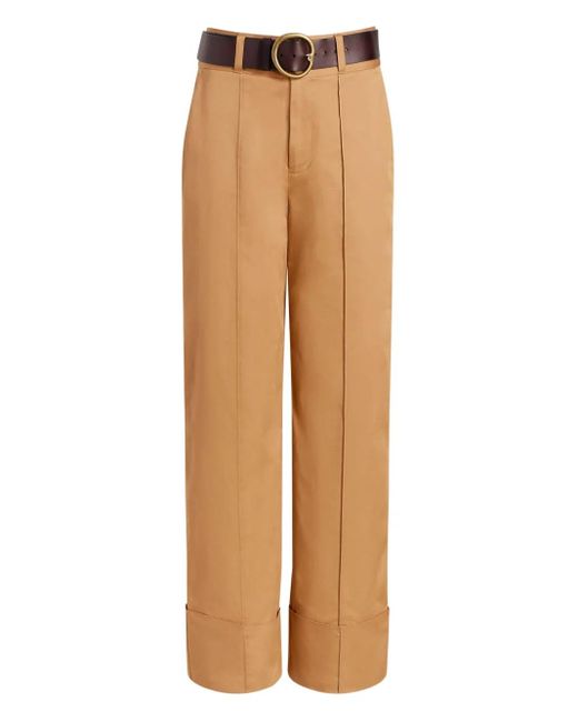 Cinq À Sept Natural Hose Mit Plissierten Bündchen