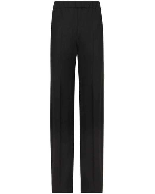 Dolce & Gabbana Black Twill Flared Trousers