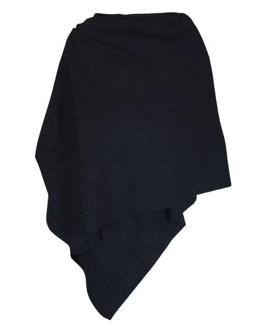 Kinross Cashmere Blue Cashmere Cape