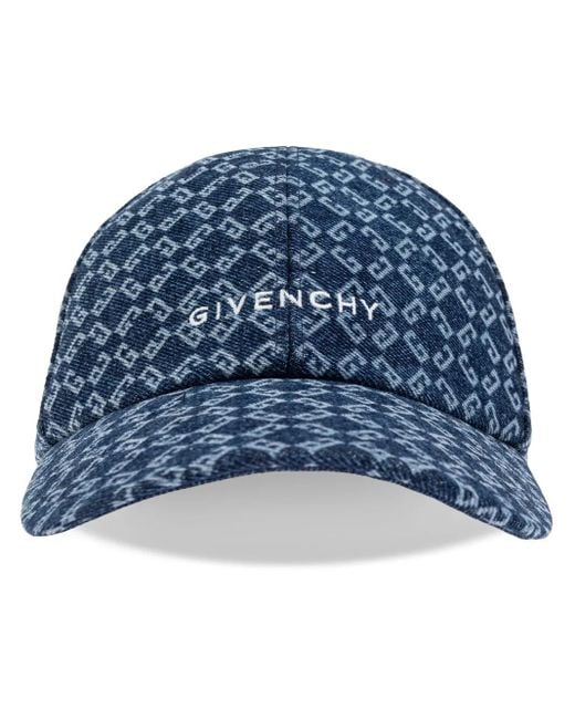 Gorra con monograma en jacquard Givenchy de hombre de color Blue