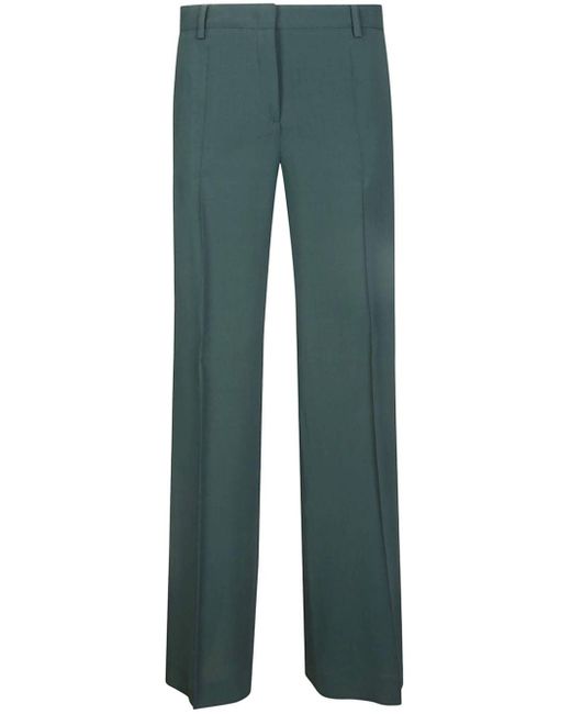 Alberto Biani Green Mid-rise Tailored Trousers
