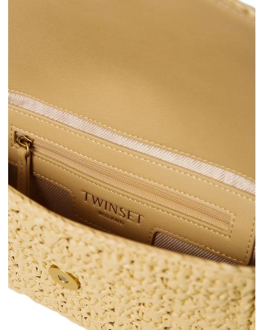 Twinset Metallic Logo-Buckle Shoulder Bag