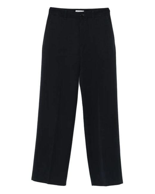 Pantalones con cierre de botón Jil Sander de color Blue
