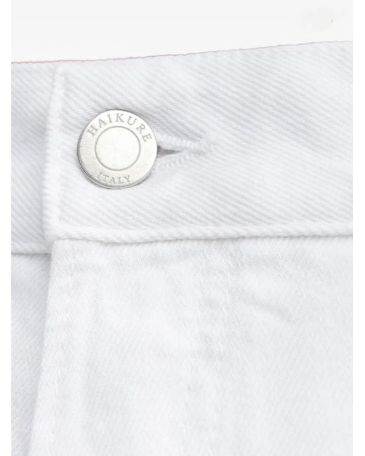 Haikure White Bethany Five-Pocket Jeans