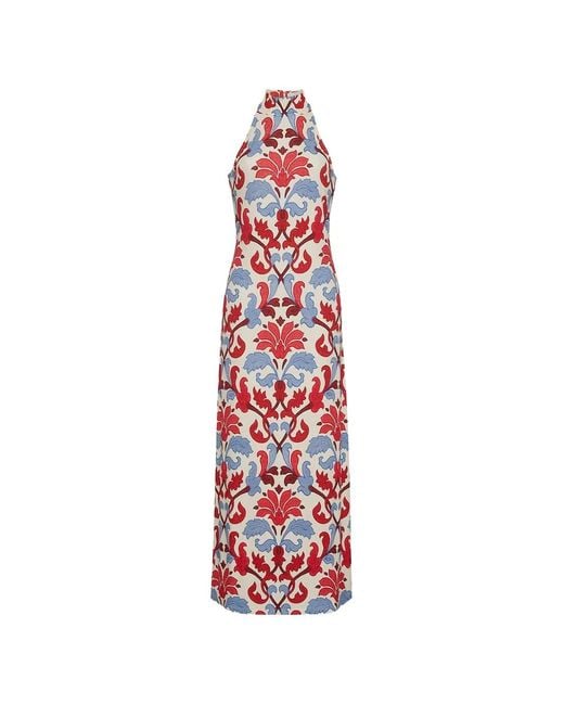 Cara Cara White Asher Floral-Print Dress