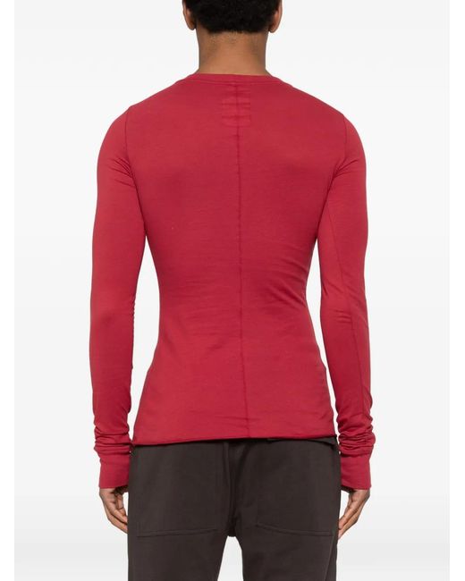 Moncler Red Long-Sleeve T-Shirt