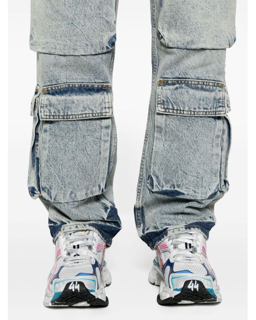 Represent Blue R3ca Mid-rise Straight-leg Jeans for men