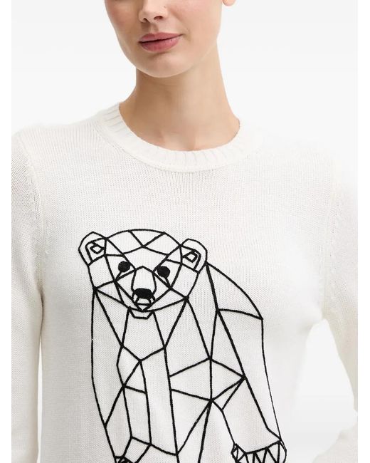 Jersey De Mezcla De Lana EA7 de color White