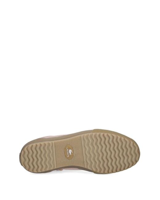Lacoste Pink Sneakers Mit Wildledereinsätzen