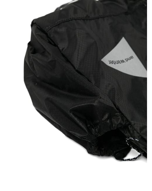 And Wander Black Sil Backpack