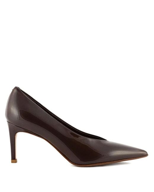 Sergio Levantesi Black 55Mm Leather Pointed-Toe Pumps