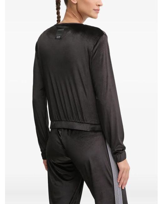 EA7 Black Long-Sleeve Top